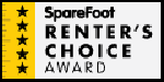 Spare Foot Renter's Choice Award
